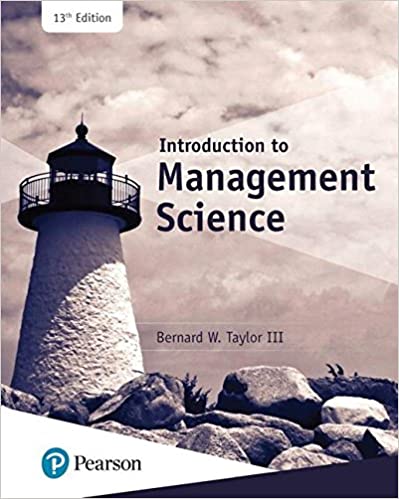 Introduction to Management Science (13th Edition) [2019] - Original PDF